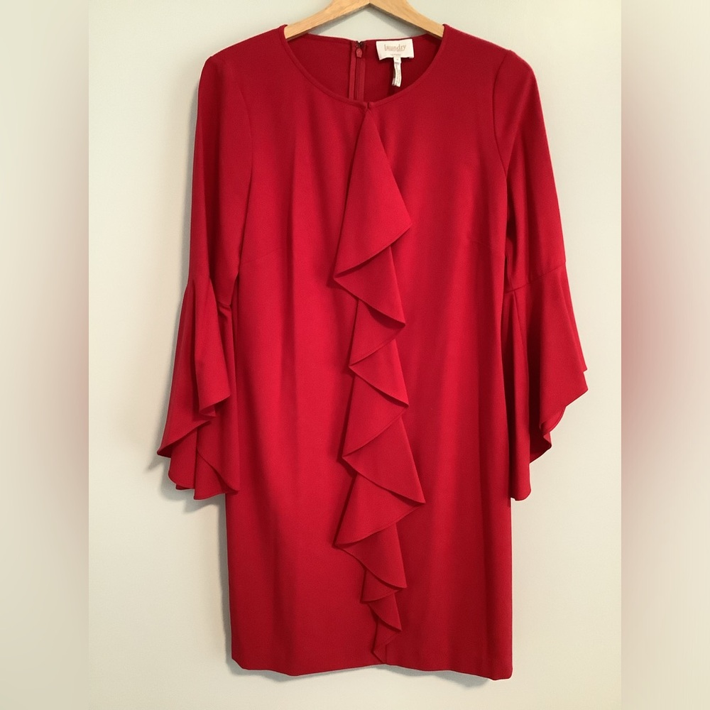 Laundry by Shelli Segal Bell Sleeve Dress Sz 8 Worn Once